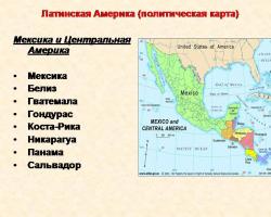 Latin American countries and their capitals, list